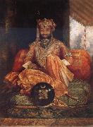 George Landseer His Highness Maharaja Tukoji II of Indore oil painting reproduction
